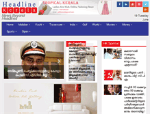 Tablet Screenshot of headlinekerala.com